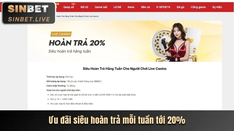 Hoàn trả và vòng quay miễn phí hàng ngày